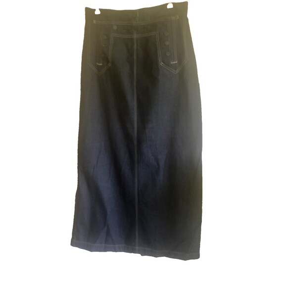 NWOT Mondi Sport Long Denim Skirt Made in Italy Size 42 (US size 8 or M) - Picture 1 of 7